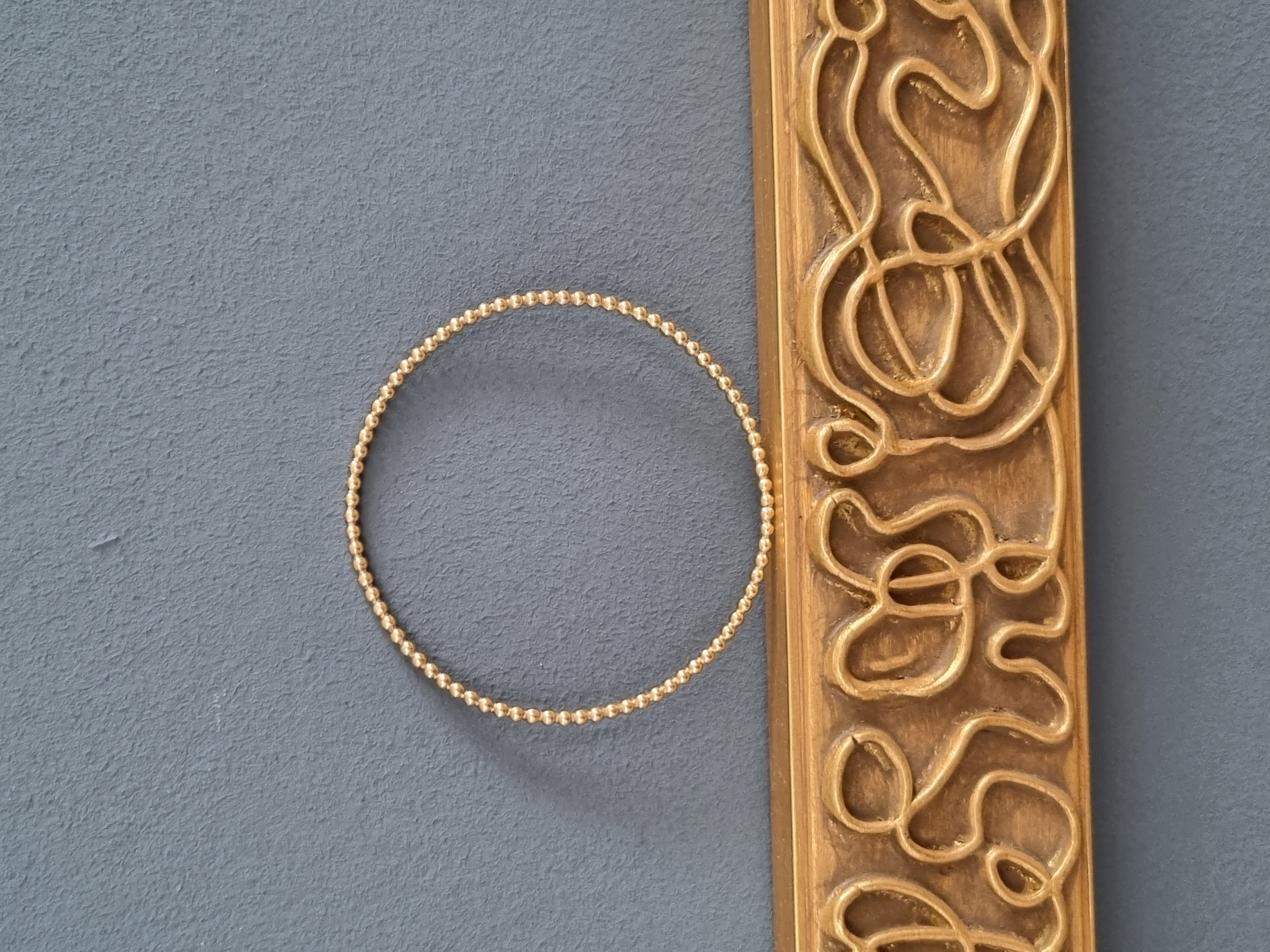 Goldperlen Armreif (Perlen 2,5 mm)